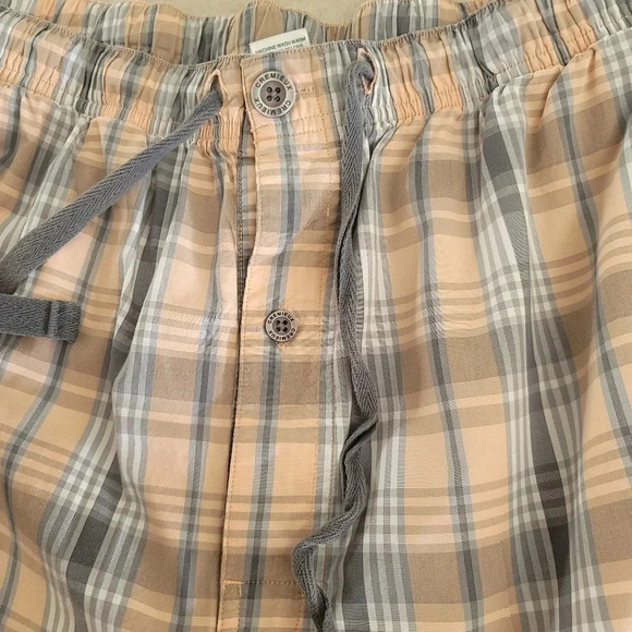Cremieux 100% Cotton Man's XL Sleepwear Loungewear PJ Pants Orange Plaid AS IS. - Picture 2 of 14